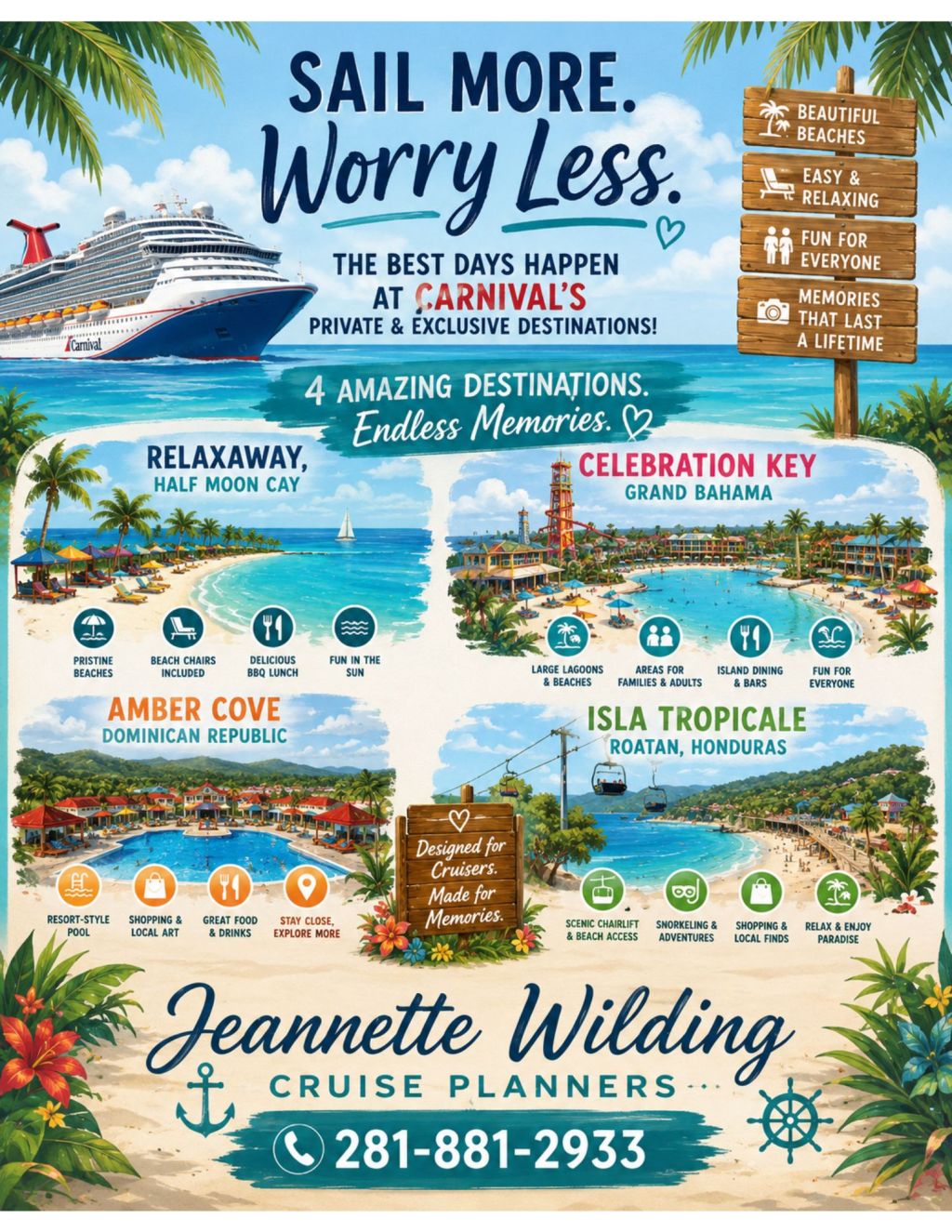 Why Choose Carnival’s Private Ports for Your Next&nbsp;Cruise